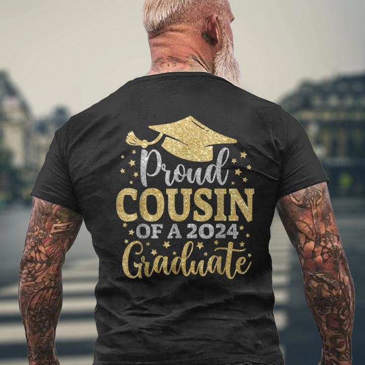 Cousin Senior 2024 Proud Cousin Of A Class Of 2024 Graduate Men's Back Print T-shirt Gifts for Old Men