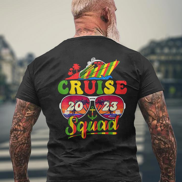 Cruise Squad 2023 Family Vacation Matching Family Junenth Mens Back Print T-shirt Gifts for Old Men