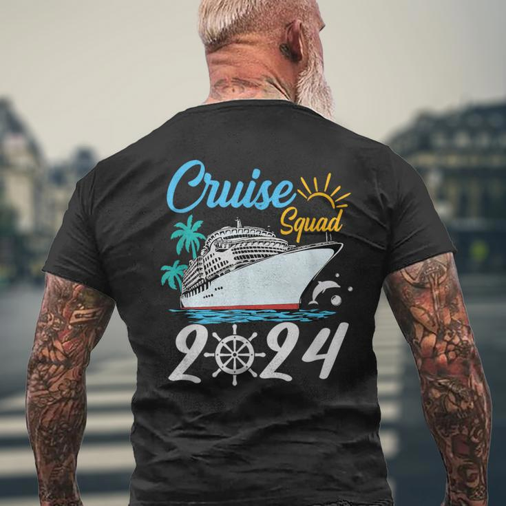 Cruise Squad 2024 Family Vacation Matching Family Group Men's T-shirt Back Print Gifts for Old Men