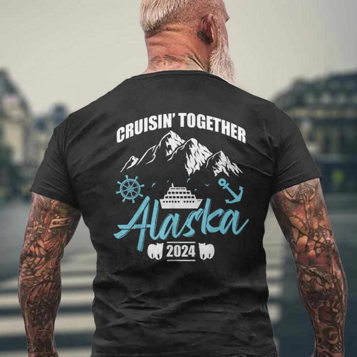 Cruising Together Alaska Trip 2024 Family Weekend Trip Match Men's T-shirt Back Print Gifts for Old Men