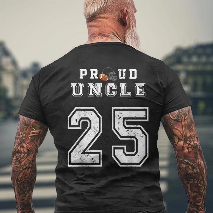 Custom Proud Football Uncle Number 25 Personalized For Men Mens Back Print T-shirt Gifts for Old Men