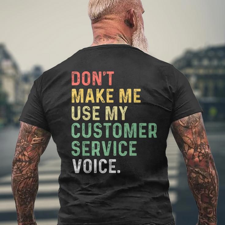 Customer Service Representative Coworkers Appreciation Men's T-shirt Back Print Gifts for Old Men