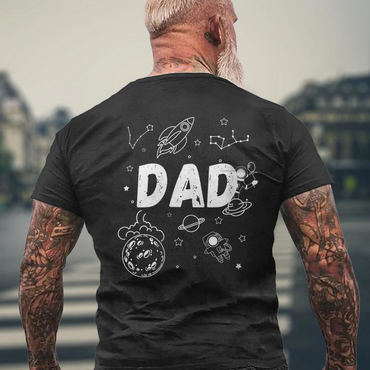 Dad Outer Space Daddy Planet Birthday Fathers Day For Women Men's Back Print T-shirt Gifts for Old Men