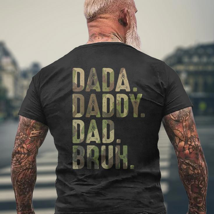 Dada Daddy Dad Bruh Dad For Dads Fathers Day Men's Back Print T-shirt Gifts for Old Men