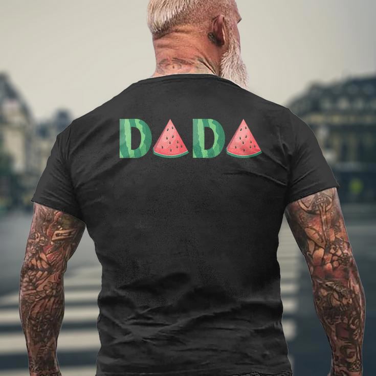 Dada Watermelon Funny Summer Fruit Gift Great Fathers Day Mens Back Print T-shirt Gifts for Old Men