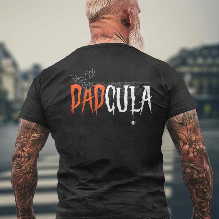 Dadcula Halloween Daddy Father Dracula Men's T-shirt Back Print Gifts for Old Men