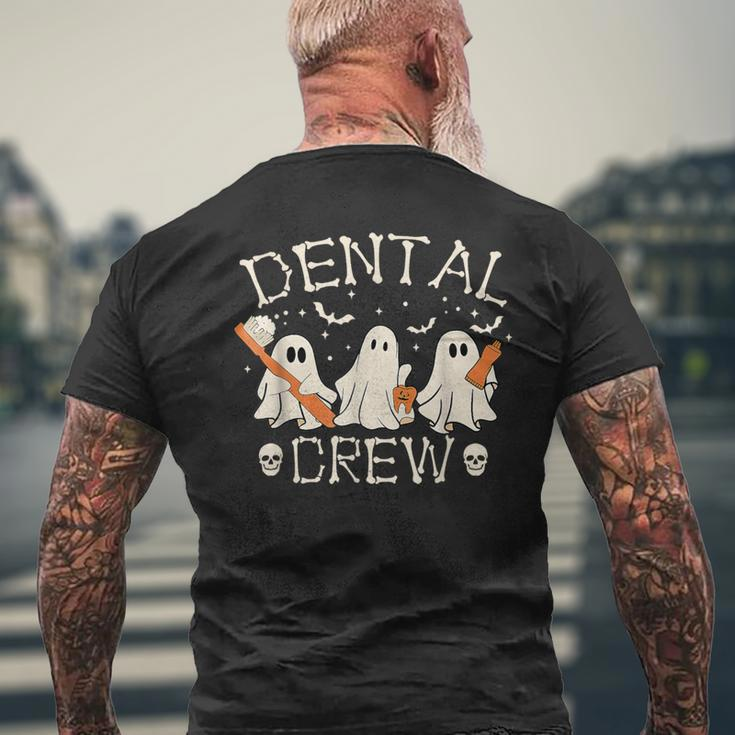 Dental Crew Boo Th Dentist Hygiene Retro Halloween Men's T-shirt Back Print Gifts for Old Men