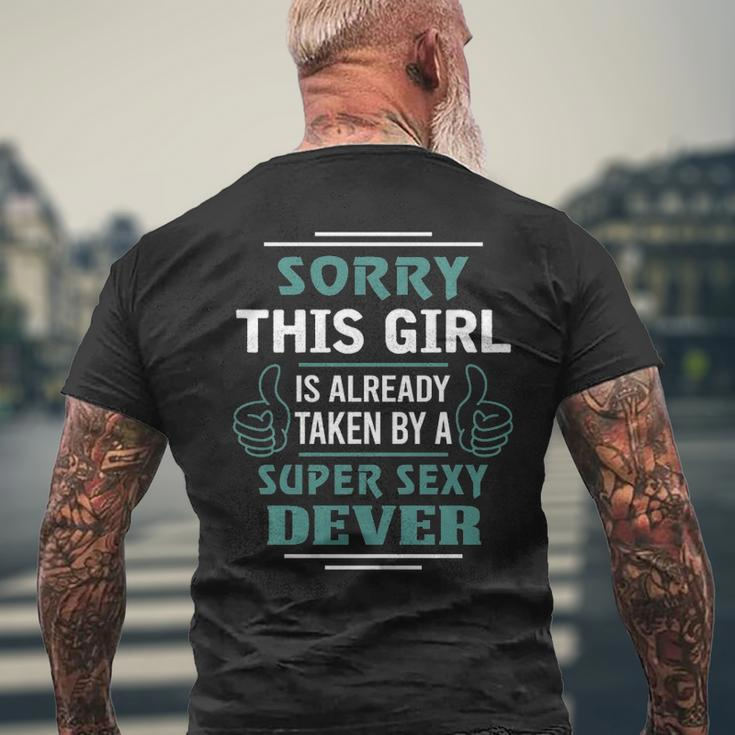 Dever Name Gift This Girl Is Already Taken By A Super Sexy Dever V2 Mens Back Print T-shirt Gifts for Old Men