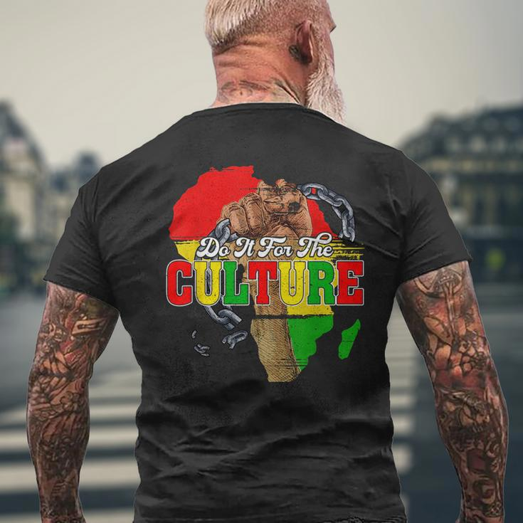 Do It For-The-Culture Junenth Map Black History Month Mens Back Print T-shirt Gifts for Old Men