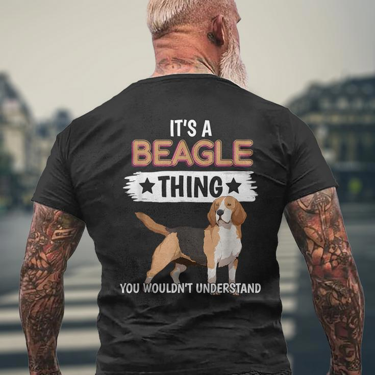Dog It’S A Beagle Thing You Wouldn’T Understand Men's T-shirt Back Print Gifts for Old Men