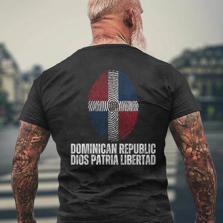 Dominican Republic Dios Patria Libertad Men's T-shirt Back Print Gifts for Old Men