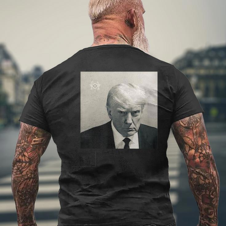 Donald Trump Shot Republican Arrest President Maga 2024 Men's T-shirt Back Print Gifts for Old Men