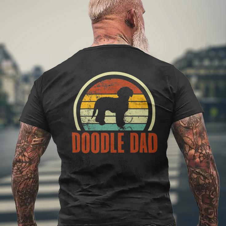 Doodle Dad Dog Dad Goldendoodle Labradoodle Retro Mens Back Print T-shirt Gifts for Old Men