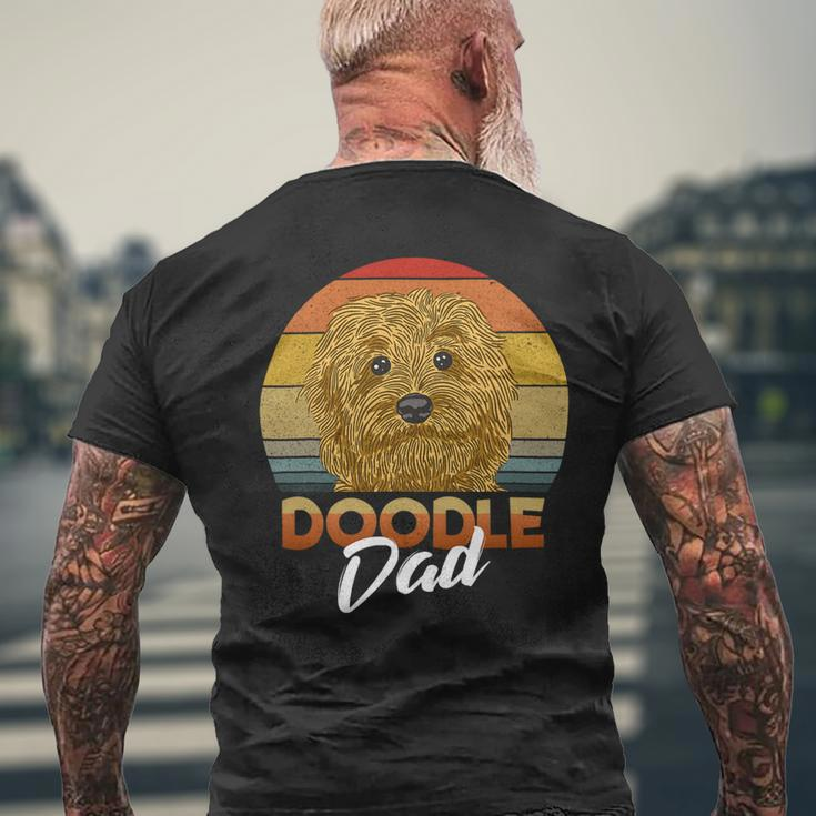 Doodle Dad Pet Golden Doodle Dog Mens Goldendoodle Mens Back Print T-shirt Gifts for Old Men