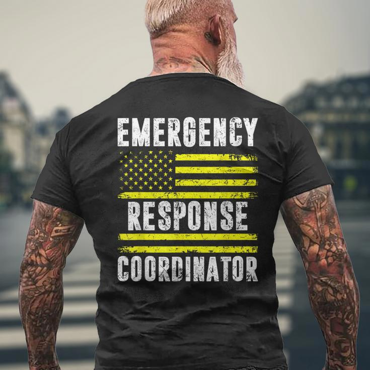 Emergency Response Coordinator 911 Operator Dispatcher Men's T-shirt Back Print Gifts for Old Men