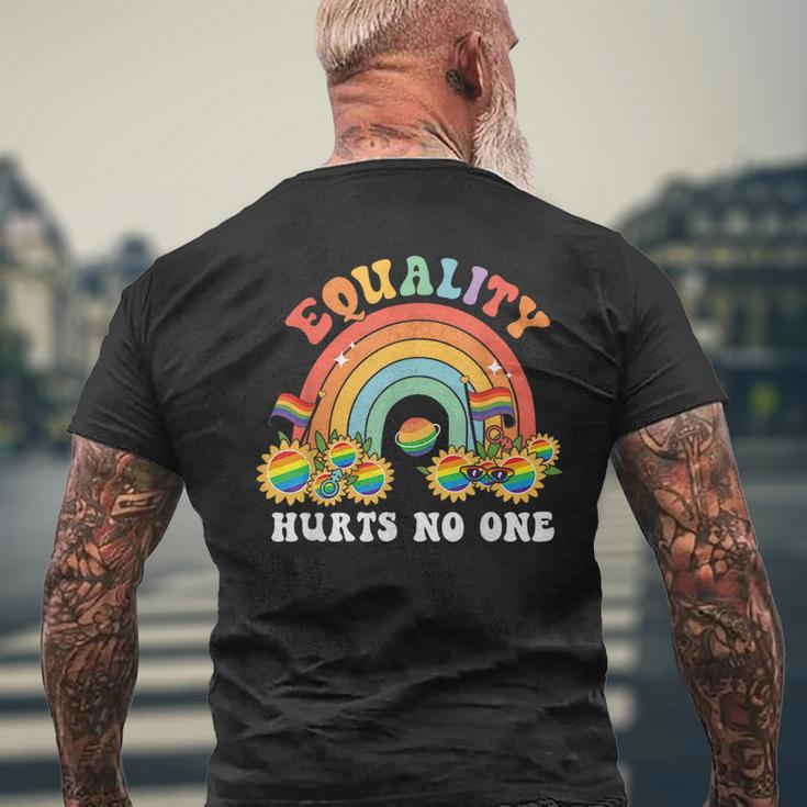 Equality Hurts No One Lgbt PrideGay Pride T Mens Back Print T-shirt Gifts for Old Men