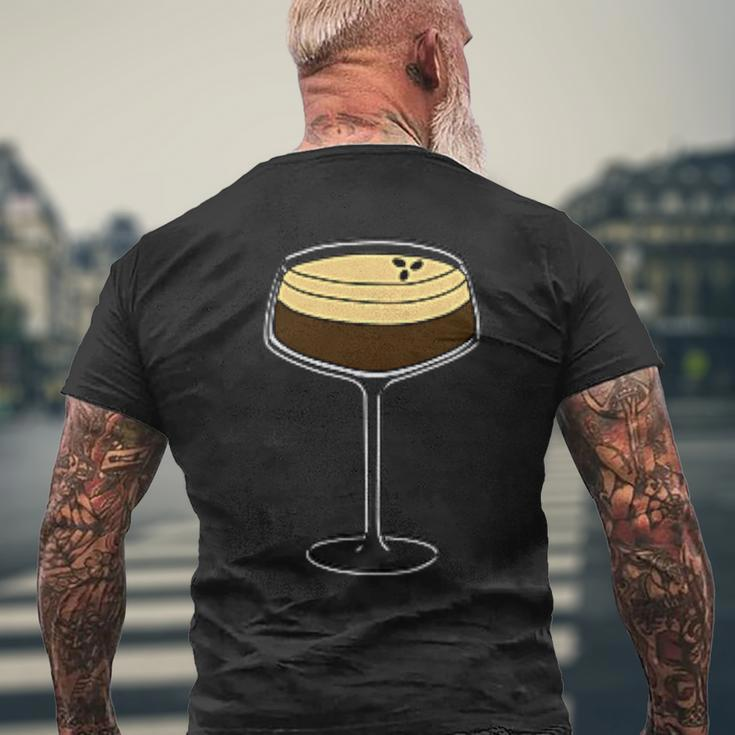 Espresso Martini Minimalist Elegance Apparel Men's T-shirt Back Print Gifts for Old Men