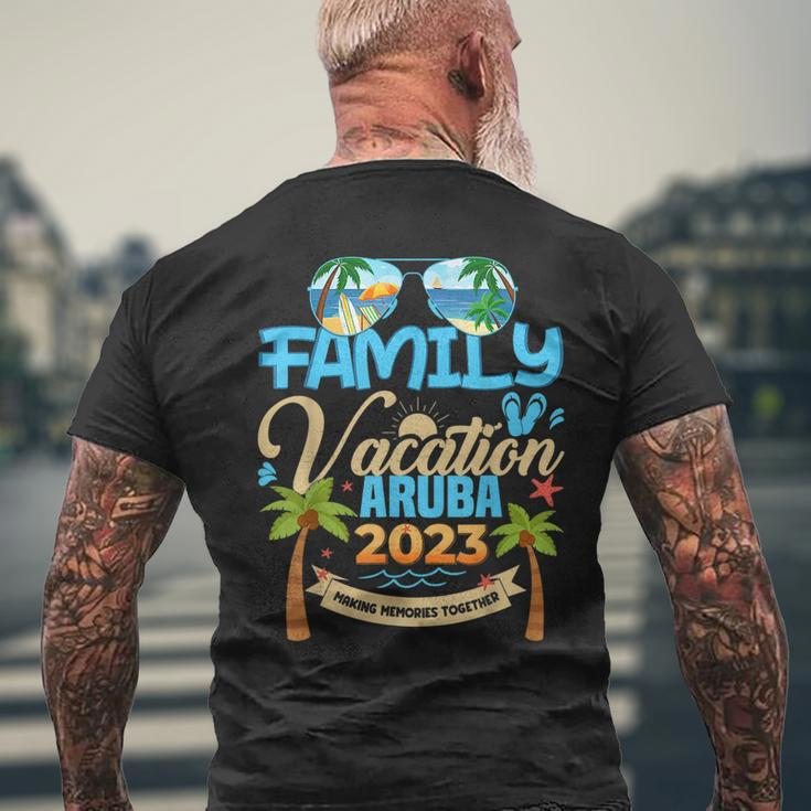 Family Cruise Aruba 2023 Summer Matching Vacation 2023 Mens Back Print T-shirt Gifts for Old Men