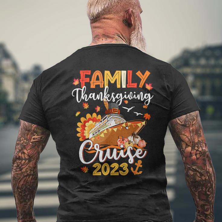 Family Thanksgiving Cruise 2023 Autumn Cruise Squad Matching Men's T-shirt Back Print Gifts for Old Men