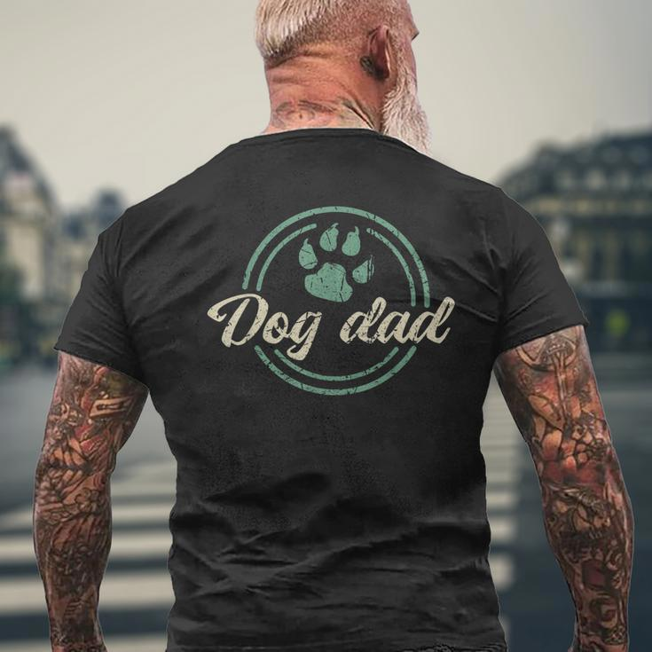 Father Cool Fathers Day For Lovers Dog Father Men's Back Print T-shirt Gifts for Old Men