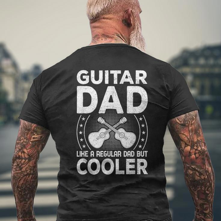 Father Music - Guitar Dad Like A Regular Dad But Cooler Mens Back Print T-shirt Gifts for Old Men