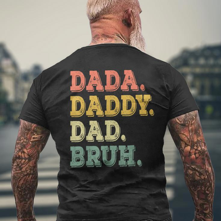 Fathers Day For Men Dada Daddy Dad Bruh Men's Back Print T-shirt Gifts for Old Men