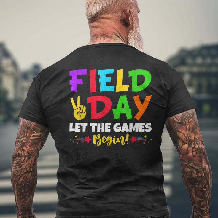 Field Day Let The Games Begin Cool Men's Back Print T-shirt Gifts for Old Men