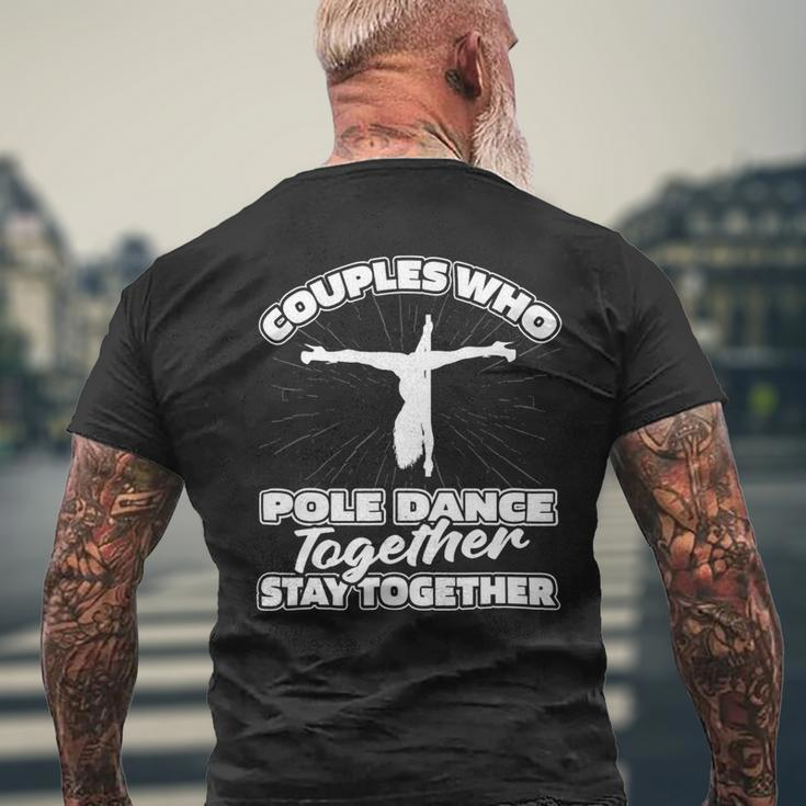 Fitness Couple Dancer Fit Pole Dancing 1 Mens Back Print T-shirt Gifts for Old Men