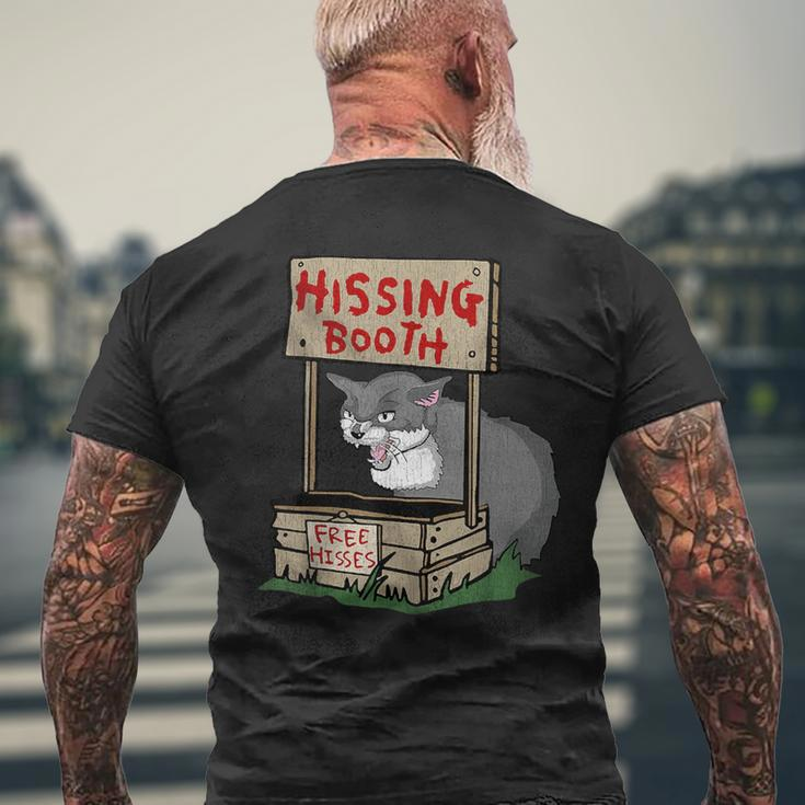 Angry Cat Memes Hissing Booth Free Hisses Kitten Lover Men's T-shirt Back Print Gifts for Old Men