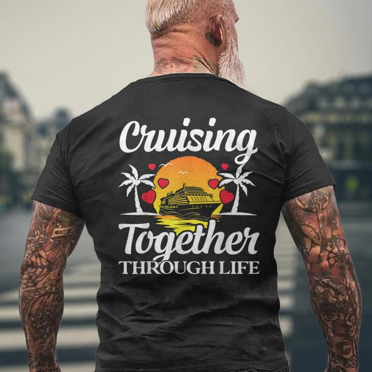 Couple Cruise Cruising Together Through Life Men's T-shirt Back Print Gifts for Old Men
