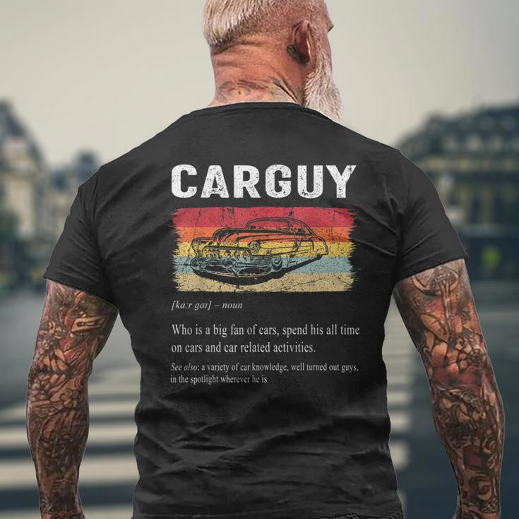 Funny Gifts Car Guy Definition Retro Vintage Car Lover Definition Funny Gifts Mens Back Print T-shirt Gifts for Old Men