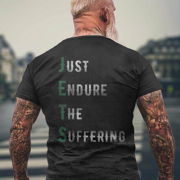 Funny Jets Just Endure The Suffering New York Football Football Funny Gifts  Mens Back Print T