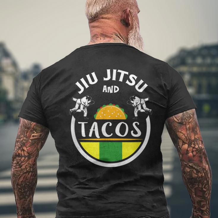 Jiu Jitsu Taco Brazilian Bjj Apparel Men's T-shirt Back Print Gifts for Old Men