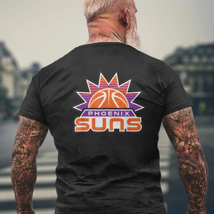 Funny Phoenix Basketball Suns Basketball Ball Shine Basketball Funny Gifts Mens Back Print T-shirt Gifts for Old Men