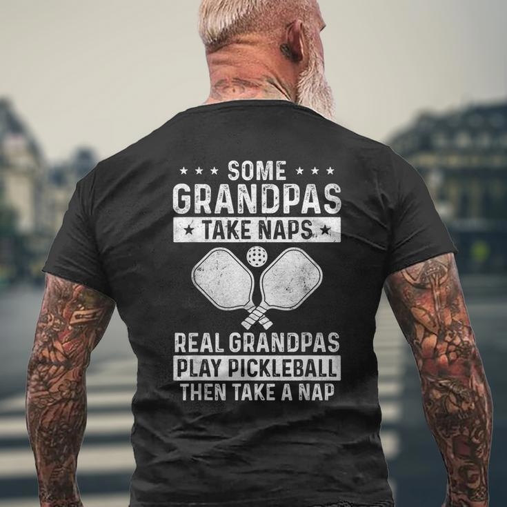Funny Pickleball Design For Men Grandpa Pickleball Player Mens Back Print T-shirt Gifts for Old Men