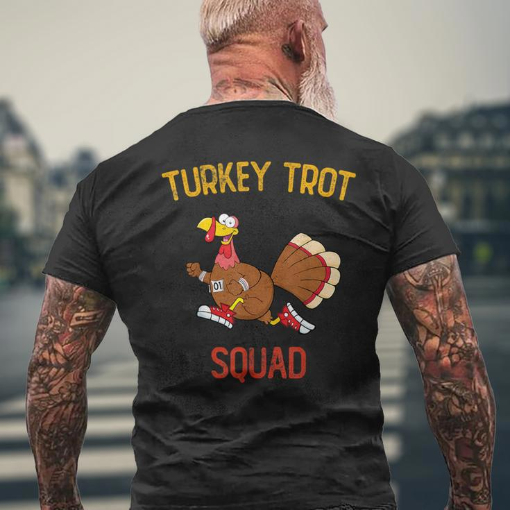 Turkey Trot Squad Friendsgiving Costume Men's T-shirt Back Print Gifts for Old Men