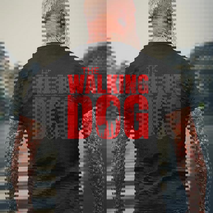 The Walking Dog Dead Dog Walking Men's T-shirt Back Print Gifts for Old Men