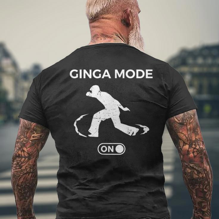 Ginga Mode On Angola Capoira Music Brazilian Capoeira Men's T-shirt Back Print Gifts for Old Men