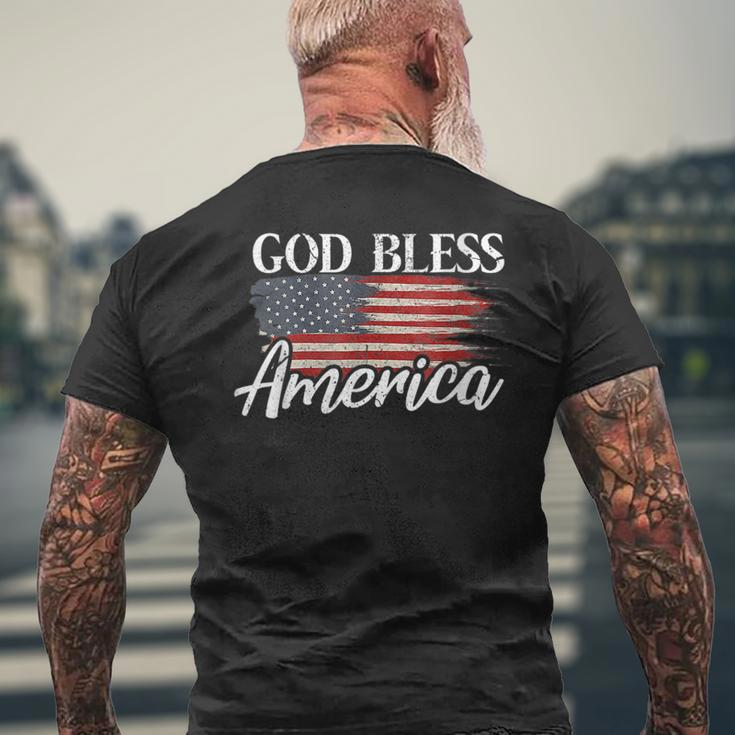 God Bless America I 4Th Of July Patriotic Usa Patriotic Funny Gifts Mens Back Print T-shirt Gifts for Old Men