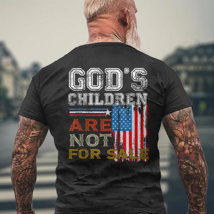 Gods Children Are Not For Sale Embracing Sound Of Freedom Freedom Funny Gifts Mens Back Print T-shirt Gifts for Old Men