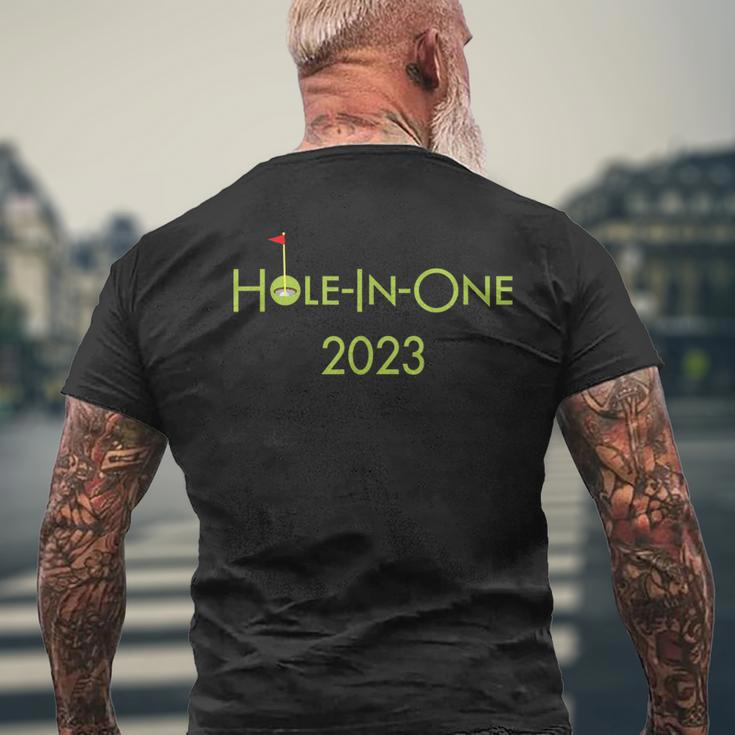 Golf Hole In One 2023 Sport Themed Golfing Design For Golfer Mens Back Print T-shirt Gifts for Old Men