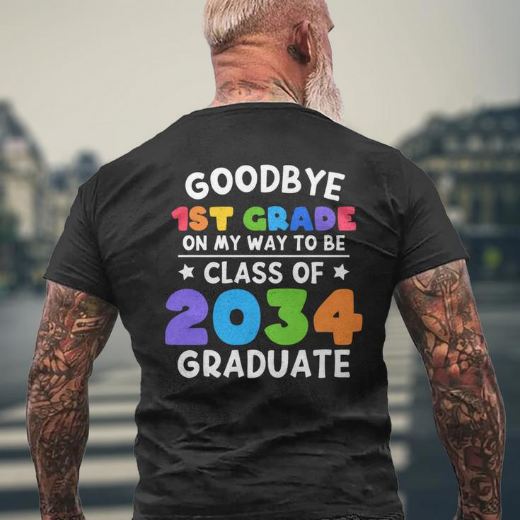 Goodbye 1St Grade Class Of 2034 Graduate 1St Grade Cute Mens Back Print T-shirt Gifts for Old Men