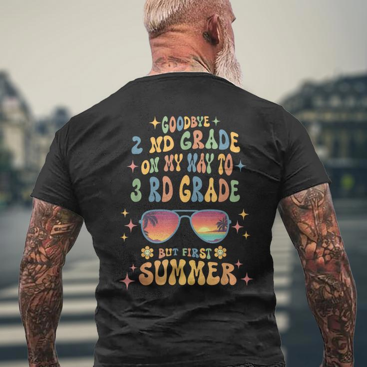 Goodbye 2Nd Grade Graduation To 3Rd Grade Hello Summer 2023 Mens Back Print T-shirt Gifts for Old Men