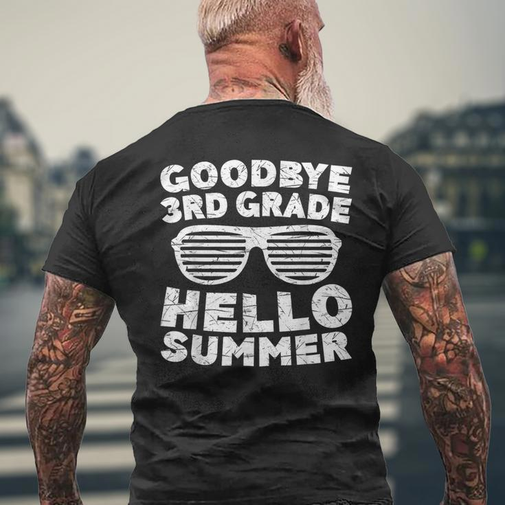 Goodbye 3Rd Grade Hello Summer Third Grade Graduate Men's Back Print T-shirt Gifts for Old Men