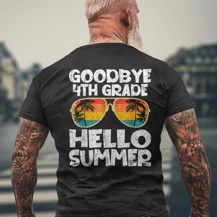 Goodbye 4Th Grade Hello Summer Sunglasses Last Day Of School Mens Back Print T-shirt Gifts for Old Men