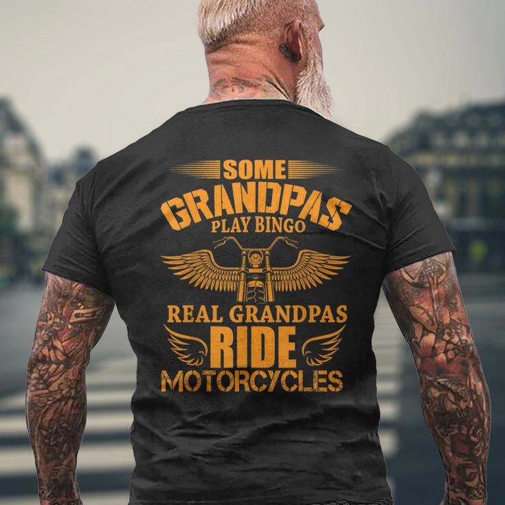 Grandad Motorbike | Vintage Biker Classic Motorcycle Mens Back Print T-shirt Gifts for Old Men