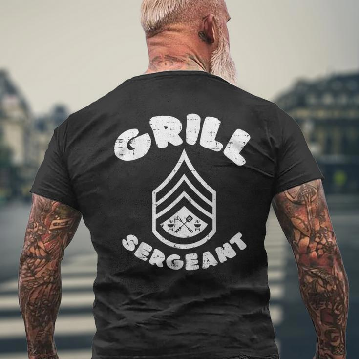 Grill Sergeant Bbq Barbecue Meat Lover Dad Boys Men's T-shirt Back Print Gifts for Old Men