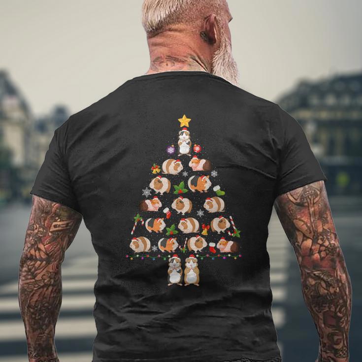 Guinea Pig Christmas Tree Ugly Christmas Sweater Men's T-shirt Back Print Gifts for Old Men