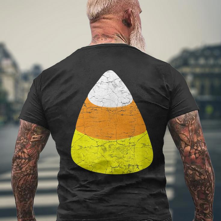 Halloween Candy Corn Vintage Candy Corn Halloween Funny Gifts Mens Back Print T-shirt Gifts for Old Men