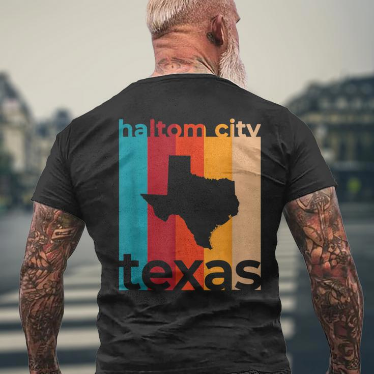 Haltom City Texas Souvenirs Retro Tx Men's T-shirt Back Print Gifts for Old Men
